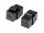 Equip USB 3.2 Gen2 USB-C Keystone-Koppler, Schwarz, 20 Gbit/s, PD 100 W, 4K/60 Hz