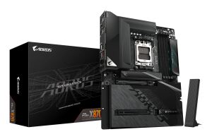 GIGABYTE X870 AORUS STEALTH Mainboard - Unterstützt AMD Ryzen 9000 CPUs, digitales 16+2+2-Phasen-VRM, bis zu 8200MHz DDR5 (O.C.), 2xPCIe 5.0 + 2xPCIe 4.0, Wi-Fi 7, 5GbE LAN, USB 4
