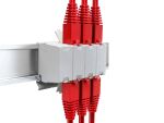 Equip Kat. 6A DIN-Schienen-Inline-Kupplung, geschirmt