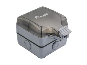 Equip Aufputz-Anschlussdose für den Außenbereich mit 1 Keystone-Anschluss, Schutzart IP66