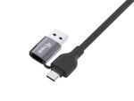 Equip 2-in-1 USB-C + A auf RJ45 Gigabit-Ethernet-Kabel, 2,0 m