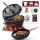 Gusskönig Eingebrannter Dutch Oven Set 9L mit Füße