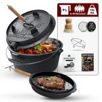 Gusskönig Eingebrannter Dutch Oven Set 9L ohne...