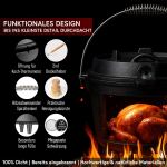 Gusskönig Eingebrannter Dutch Oven Set 7L mit Füße
