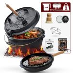 Gusskönig Eingebrannter Dutch Oven Set 12L ohne...
