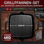 Gusskönig Eingebrannte Grillpfanne 30cm