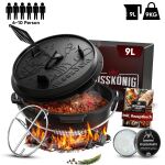 Gusskönig Klassisch Dutch Oven Set 9 L ohne Füße