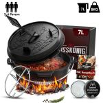 Gusskönig Klassisch Dutch Oven Set 7 L ohne Füße