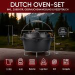 Gusskönig Klassisch Dutch Oven Set 7 L ohne Füße