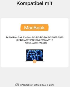 inateck Laptoptasche 13,3" Rundumschutz [LB03008-13_black]