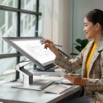 ALOGIC Clarity Fold Touch Computerbildschirm 68,6 cm (27") 3840 x 2160 Pixel 4K Ultra HD Touchscreen Schwarz, Silber
