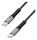 LogiLink CU0432 USB Kabel USB 3.2 Gen 2x2 1 m USB C 20 Gbit/s 100 W Schwarz