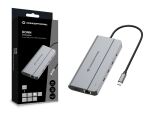 Conceptronic DONN34G 10-in-1 USB 3.2 Gen 2 MST dockingstation, HDMI 4K 60Hz, DisplayPort 8K 30Hz, GbE 1000Mbps, USB-C 10Gbps x 3, USB-A 480Mbps x 2, 3.5mm Audio, 100W USB PD