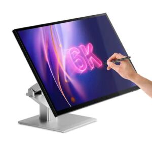 ALOGIC 32C6KPDTF Computerbildschirm 81,3 cm (32") 6016 x 3384 Pixel 6K Ultra HD LED Touchscreen Multi-Nutzer Silber, Schwarz