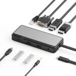 ALOGIC Fusion Pro NEXUS Kabelgebunden USB 3.2 Gen 1 (3.1 Gen 1) Type-C Grau