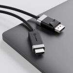 ALOGIC FUDPHD2-SGR Videokabel-Adapter 2 m DisplayPort HDMI Schwarz, Grau