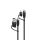 ALOGIC ELSI4IN1U2BK1.5 USB Kabel 1,5 m USB A/USB C USB C/Lightning Schwarz