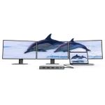 ALOGIC DUCDDV3V2 laptop-dockingstation & portreplikator Kabelgebunden USB 3.2 Gen 1 (3.1 Gen 1) Type-A + Type-C Grau