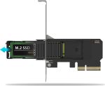 IcyDock Adapter 1x M.2 NVMe to PCIe 4.0x 4 card w/tray