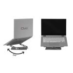 CLUB3D Verstellbarer Aluminium-Laptop-Ständer mit USB-C® Hub