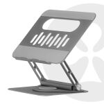 CLUB3D Verstellbarer Aluminium-Laptop-Ständer mit USB-C® Hub