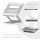 CLUB3D Verstellbarer Aluminium-Laptop-Ständer mit USB-C® Hub