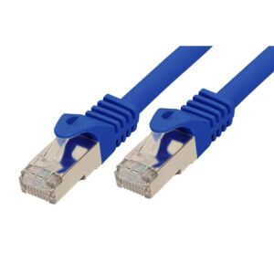 Shiverpeaks RJ45 Patchkabel-Flach, Cat7, slim, 1,0m blau