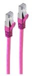 Shiverpeaks RJ45 Patchkabel-Flach, Cat7, slim, 1,0m magenta