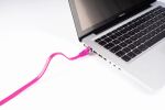Shiverpeaks RJ45 Patchkabel-Flach, Cat7, slim, 1,0m magenta