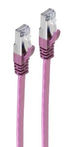 Shiverpeaks RJ45 Patchkabel-Flach, Cat7, slim, 1,0m violett