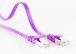 Shiverpeaks RJ45 Patchkabel-Flach, Cat7, slim, 1,0m violett