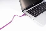 Shiverpeaks RJ45 Patchkabel-Flach, Cat7, slim, 1,0m violett