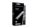 Conceptronic HUBBIES22G 4-Port USB 3.2 Gen 1 Hub, 2 × USB-C- und 2 × USB-A-Anschlüsse, 5 Gbit/s, USB-C PD 100 W