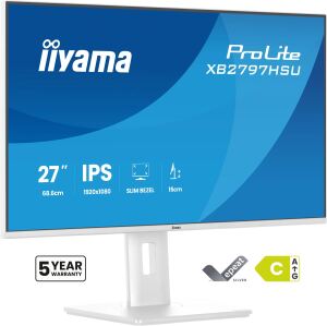 iiyama ProLite XB2797HSU-W1 Computerbildschirm 68,6 cm (27") 1920 x 1080 Pixel Full HD LED Weiß