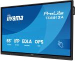 iiyama TE6513A-B2AG Signage-Display Interaktiver Flachbildschirm 163,8 cm (64.5") WLAN 500 cd/m² 4K Ultra HD Schwarz Touchscreen Eingebauter Prozessor Android 24/7