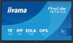 iiyama TE7513A-B2AG Signage-Display Interaktiver Flachbildschirm 190,5 cm (75") WLAN 500 cd/m² 4K Ultra HD Schwarz Touchscreen Eingebauter Prozessor Android 24/7