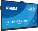iiyama TE7513A-B2AG Signage-Display Interaktiver Flachbildschirm 190,5 cm (75") WLAN 500 cd/m² 4K Ultra HD Schwarz Touchscreen Eingebauter Prozessor Android 24/7