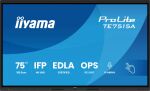 iiyama TE7515A-B2AG Signage-Display Kiosk-Design 190,5 cm (75") WLAN 550 cd/m² 4K Ultra HD Schwarz Touchscreen Eingebauter Prozessor Android 24/7