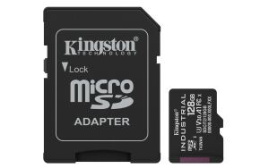 Kingston Technology 128GB microSDXC Industrial C10 A1 pSLC Karte + SD-Adapter