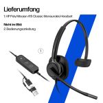HP Poly Mission 415 Mono-USB-Headset, kabelgebunden, Classic (Bulk)