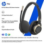 HP Poly Mission 825 Stereo-USB-Headset mit Kabel