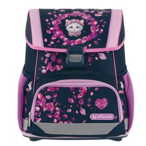 Herlitz 400205560 Rucksack Schulrucksack Dunkelrosa