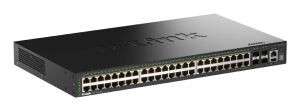 D-Link 52-Port Smart Managed PoE+ Gigabit Stack Switch 4x 10G