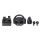 Blade BL7002 Gaming-Controller Schwarz, Blau USB Lenkrad + Pedale + Schalthebel PC, PlayStation 5
