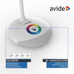 Avide ABLDLRGB-4W Tischleuchte LED Weiß