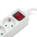 Entac Steckdosen-Verlängerungskabel S1 3 Steckdosen mit Schalter 1,5m 3G1,5 2 USB