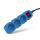 Entac Steckdosen-Verlängerungskabel S1 Color 3 Steckdosen mit Schalter 1,5m Farbserie Blau