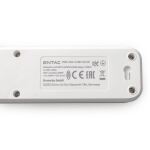 Entac Steckdosen-Verlängerungskabel D2 4 Steckdosen mit Schalter 1,5m 1xUSB-A x 1xUSB-C 3G1.5