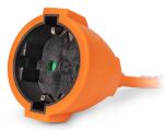Entac Entac-Verlängerungskabel, 10 m, Orange, 3G1,5