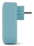 Entac Netzteil 1 Schukosteckdose und 2 USB (insgesamt 2,1 A) Blau